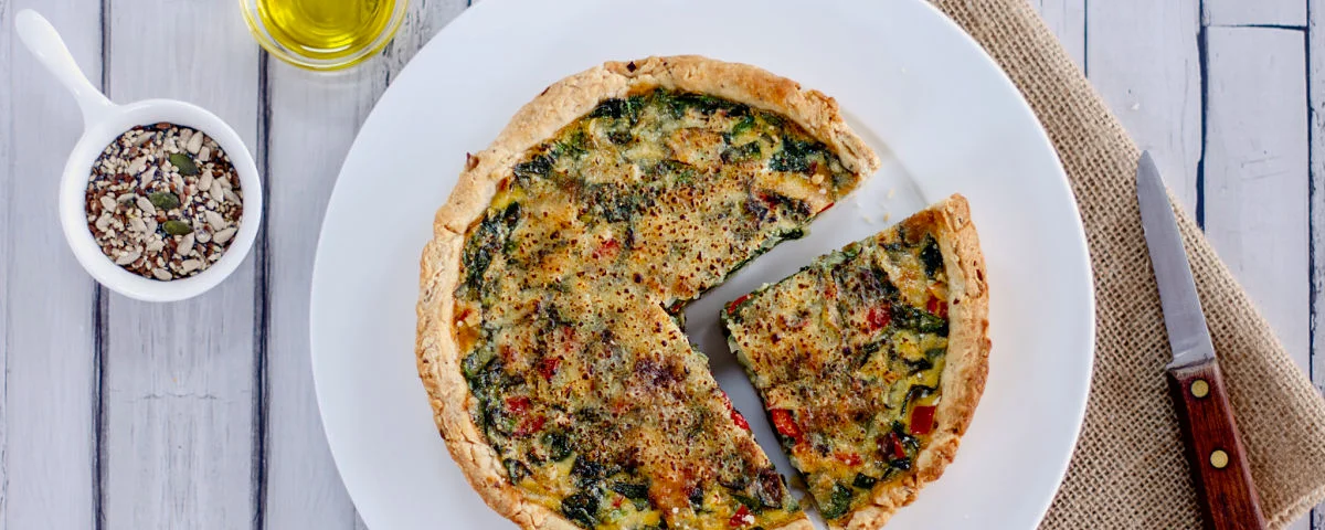 Recipe kit homemade chard quiche 